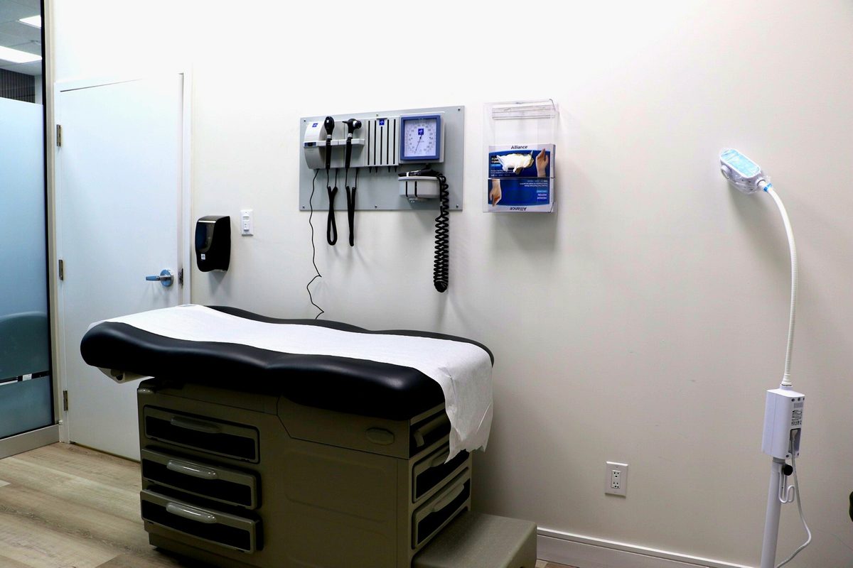 Comfortable, private examination room